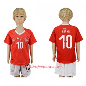 Maillot/Tenue Suisse Xhaka 10 Enfant Domicile Coupe du monde 2018